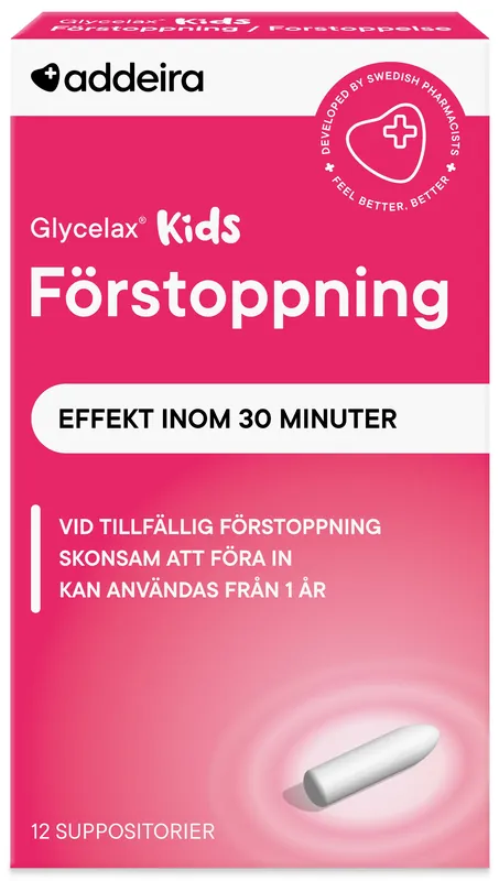 Addeira Glycelax Kids mot förstoppning, 12 st Reapris