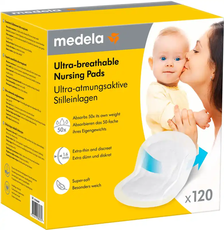 Ultra-andningsbara amningsinlägg, 120 st Rea