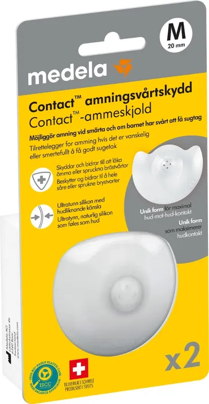Nyhet Medela Contact amningsvårtskydd Stl M, 2 st