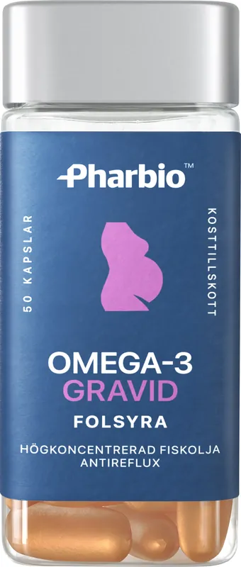 Begränsad tid Pharbio Omega-3 Gravid, 50 st