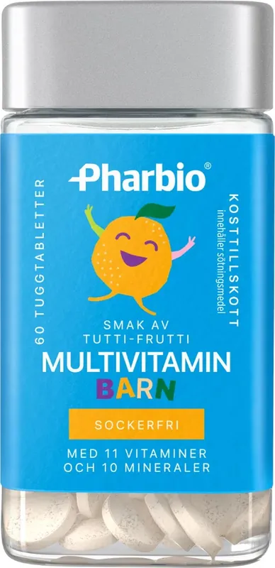 Begränsad tid Pharbio multivitamin barn, 60 st
