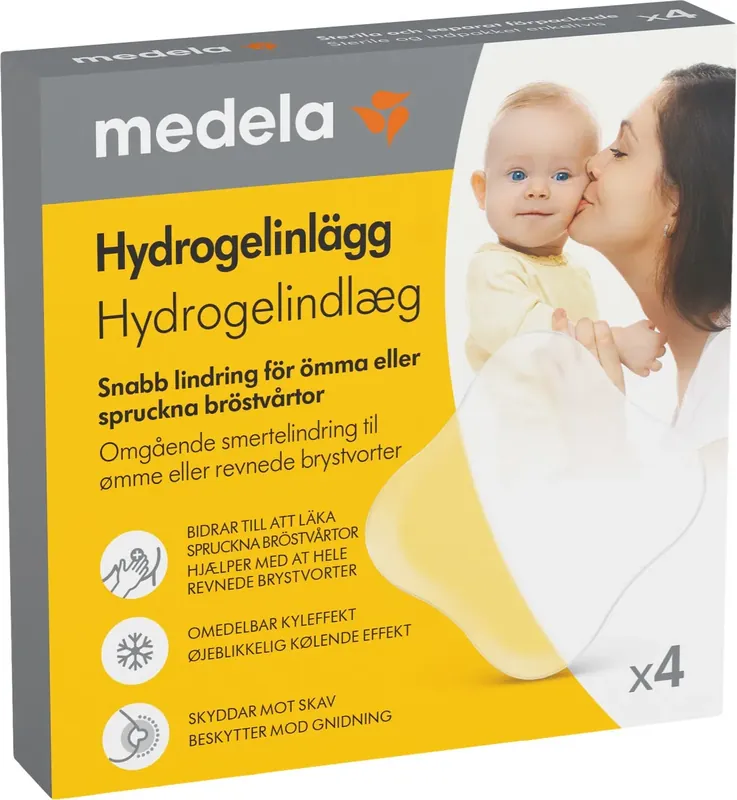Medela Hydrogelinlägg 4-pack, 4 st Nyhet
