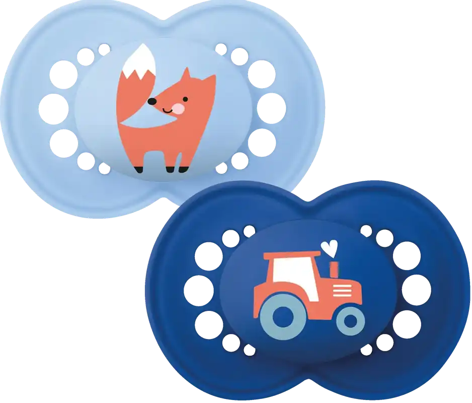 Snabb leverans MAM Original 6-16 Silk BLUE, 2 pack
