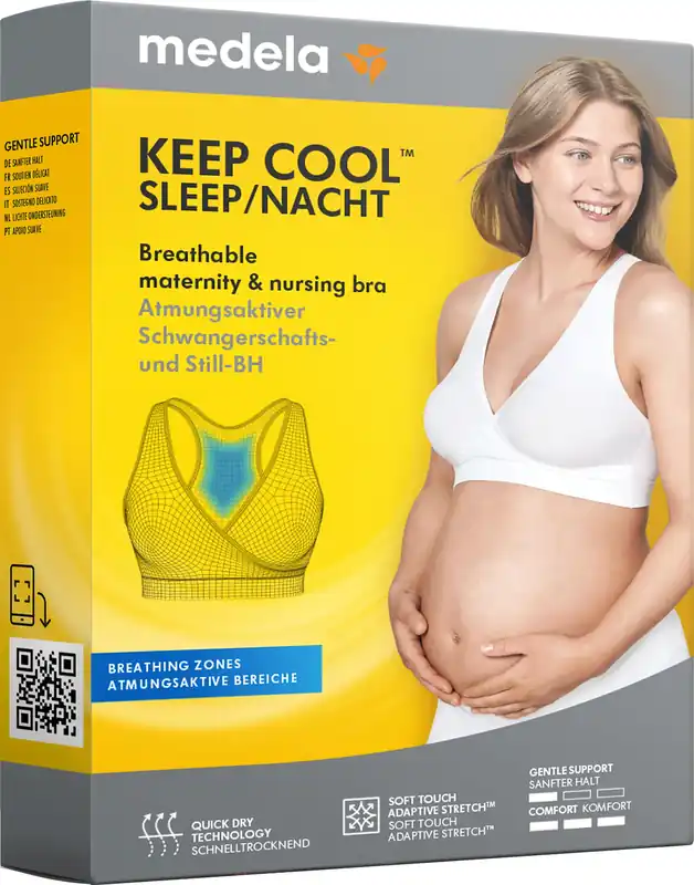 Medela Keep cool natt-bh, vit M, 1 st Snabb frakt