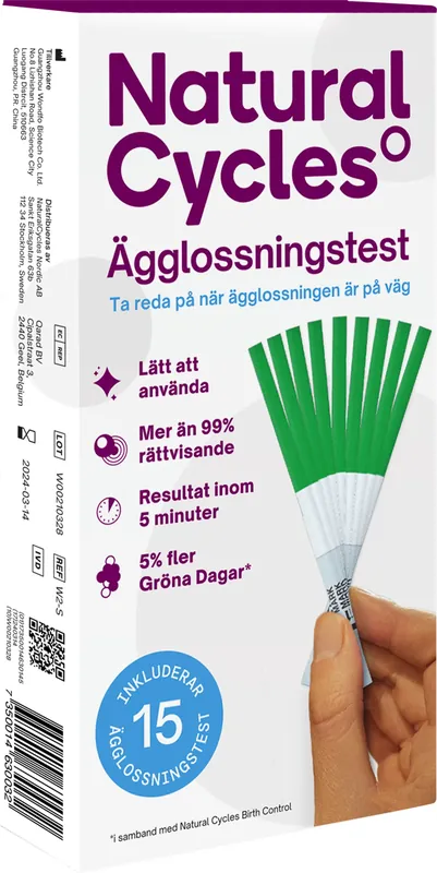 Natural Cycles Ägglossningstest, 15 st Extra rabatt