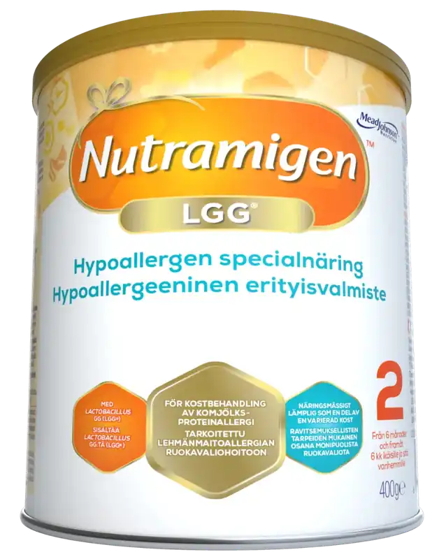 Fynd Nutramigen 2 LGG, pulver, från 6 månader, 400 gram