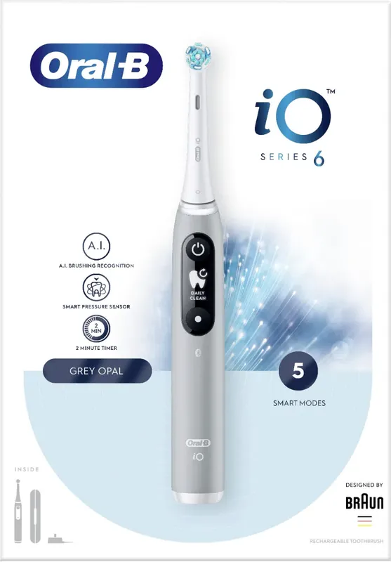 Fynd Oral-B iO6 Series M6 Grey, 1 st
