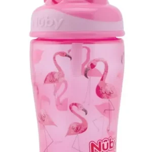 Nuby flip it cup 360 m pink flamingo 12m+, 1 st Rabatter
