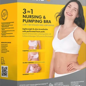 Medela 3-i-1 amnings- o pumpnings-bh, svart S, 1 st Beställ idag