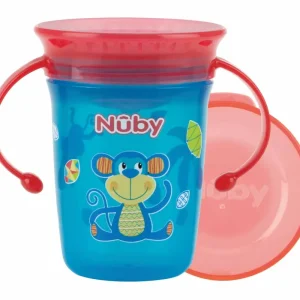 Bästa pris Nuby Träningsmugg med handtag 360¢ wonder cup 240ml Aqua Monkey, 1 st