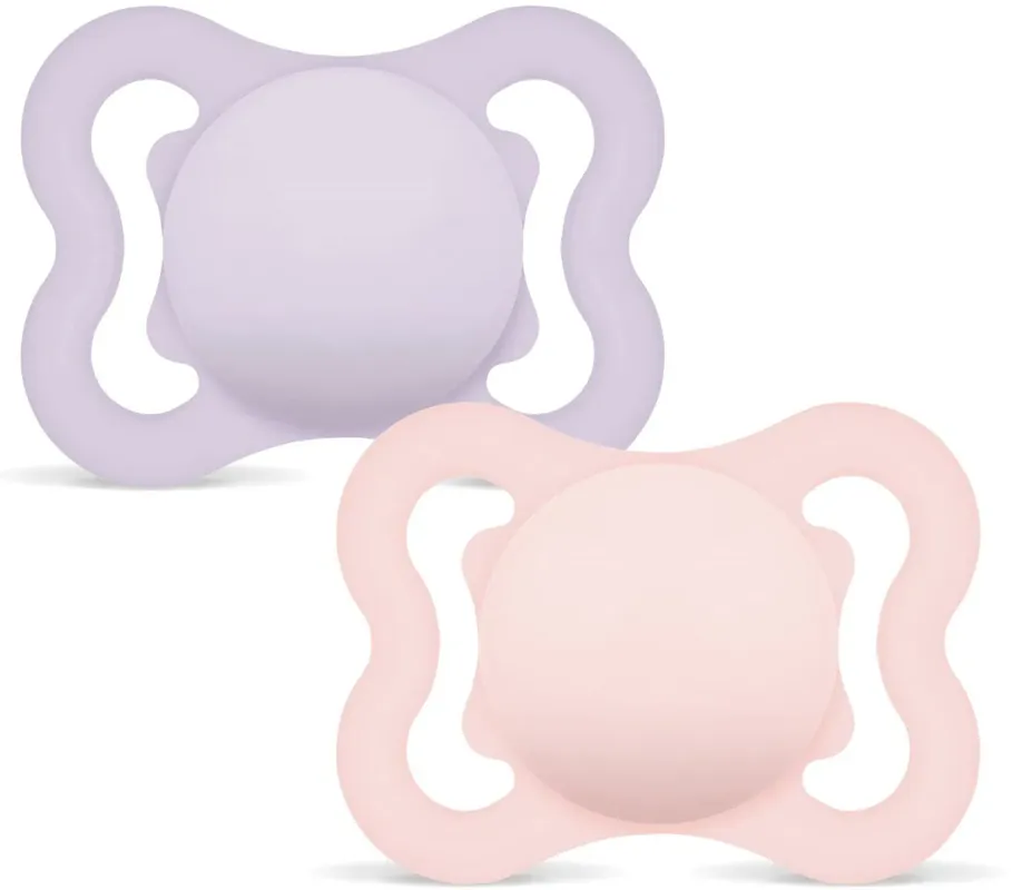 Bästa pris MAM Air Silicone Pink 0-6m, 2 pack