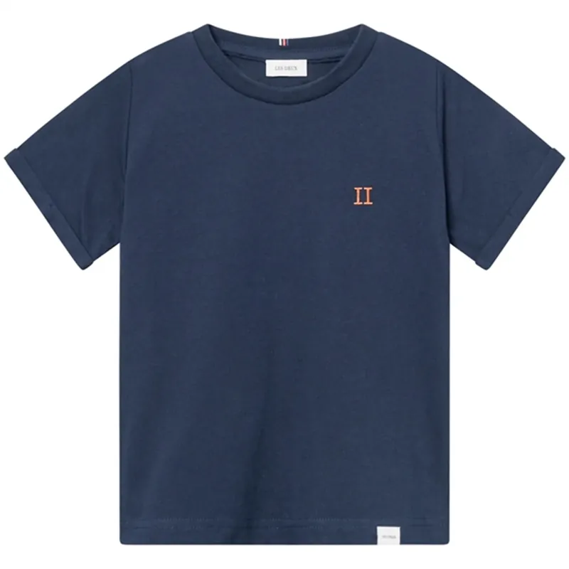 Premium Les Deux Kids Dark Navy/Orange Nørregaard T-Shirt