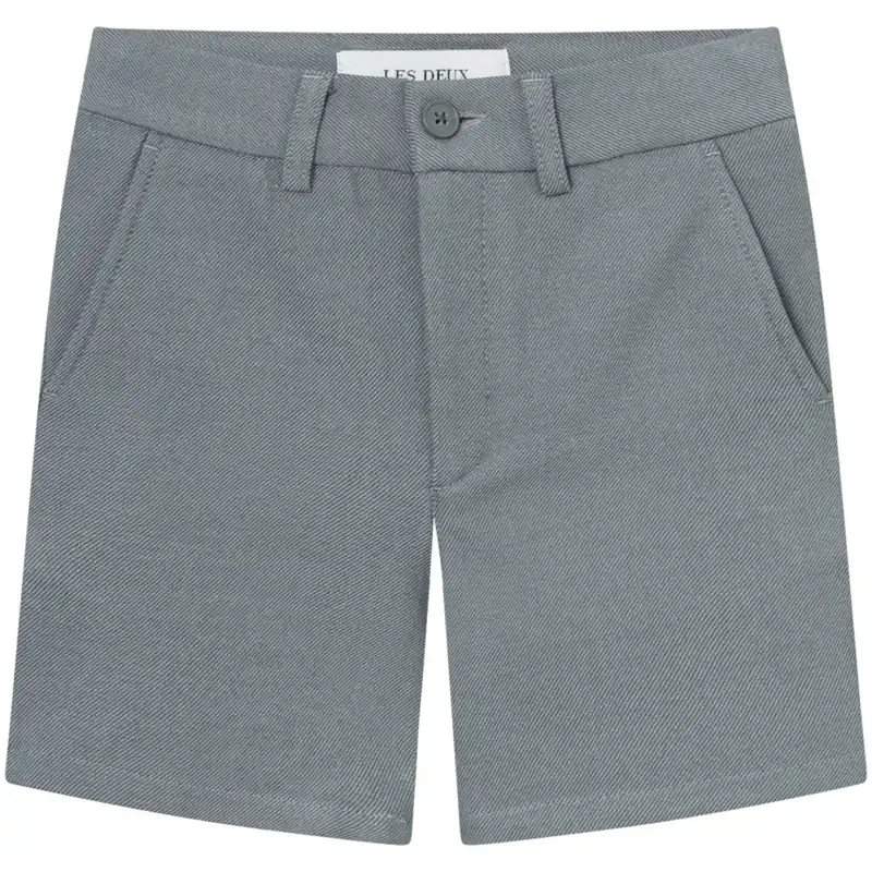 Köp online Les Deux Kids Turbulence Blue Melange Como Reg Shorts