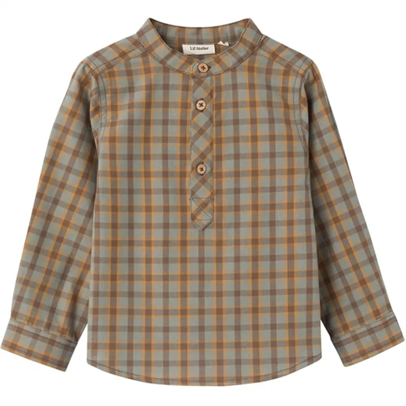 Lil‘Atelier Agave Green Teo Loose Skjorta Köp online