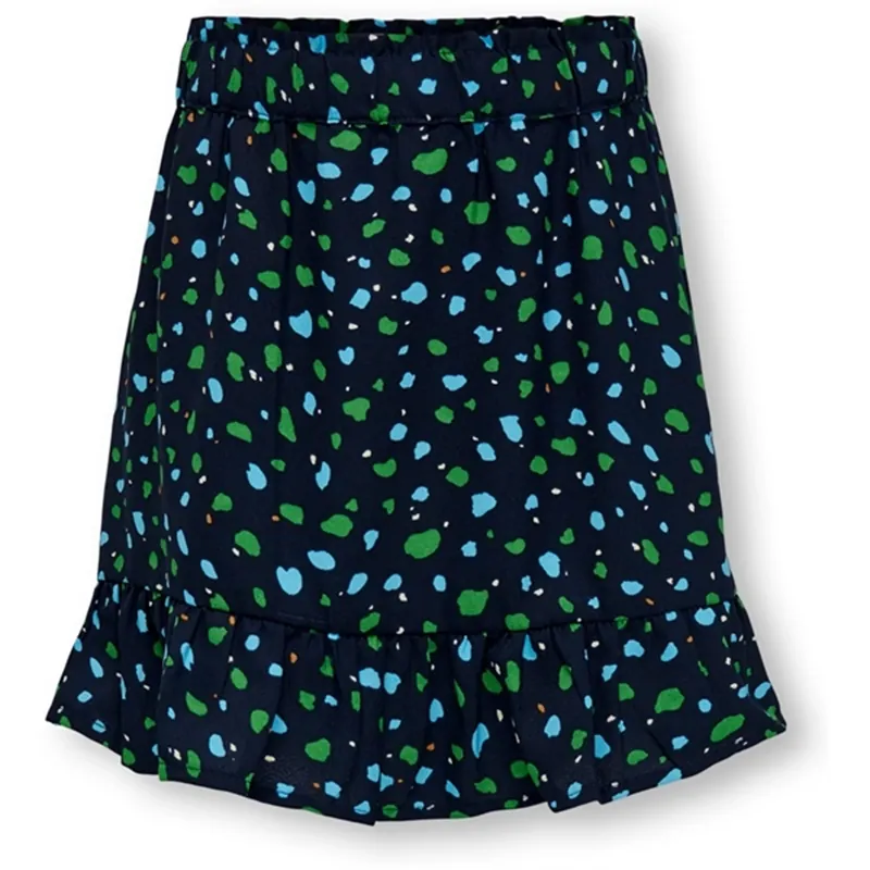 Kids ONLY Dress Blues Dots Holly Frill Kjol Snabb frakt