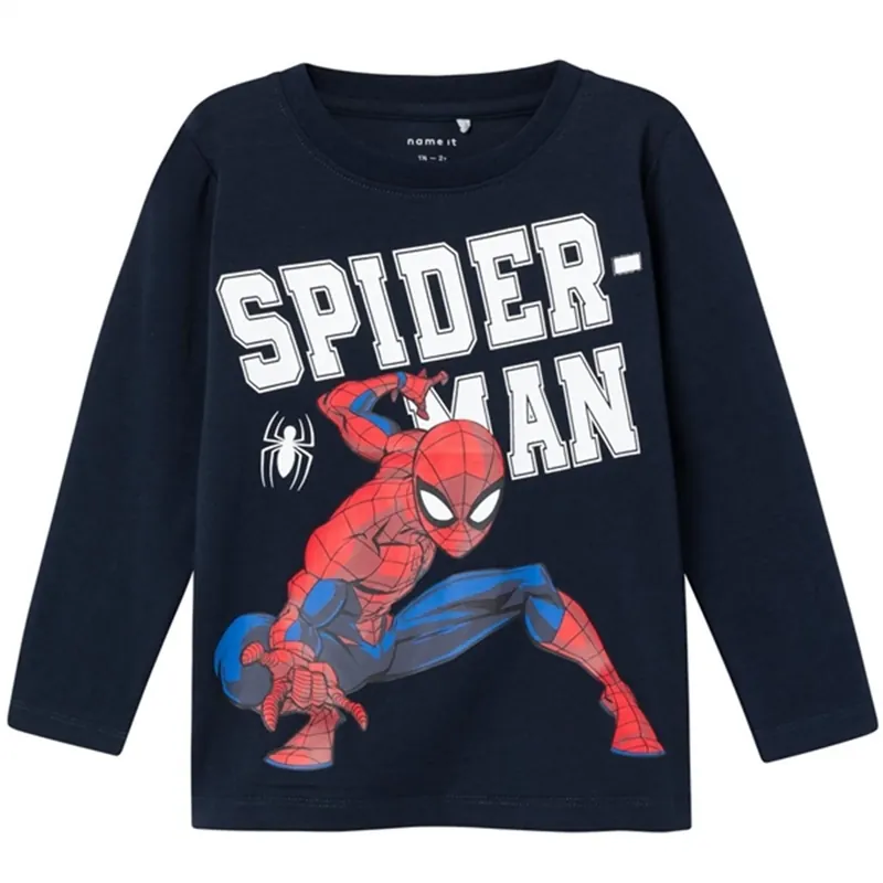 Handla nu Name it Dark Sapphire Naza Spiderman Tröja Noos