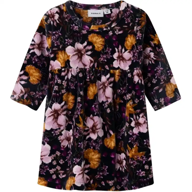 Name it India Ink Restanne Velour Klänning Köp nu