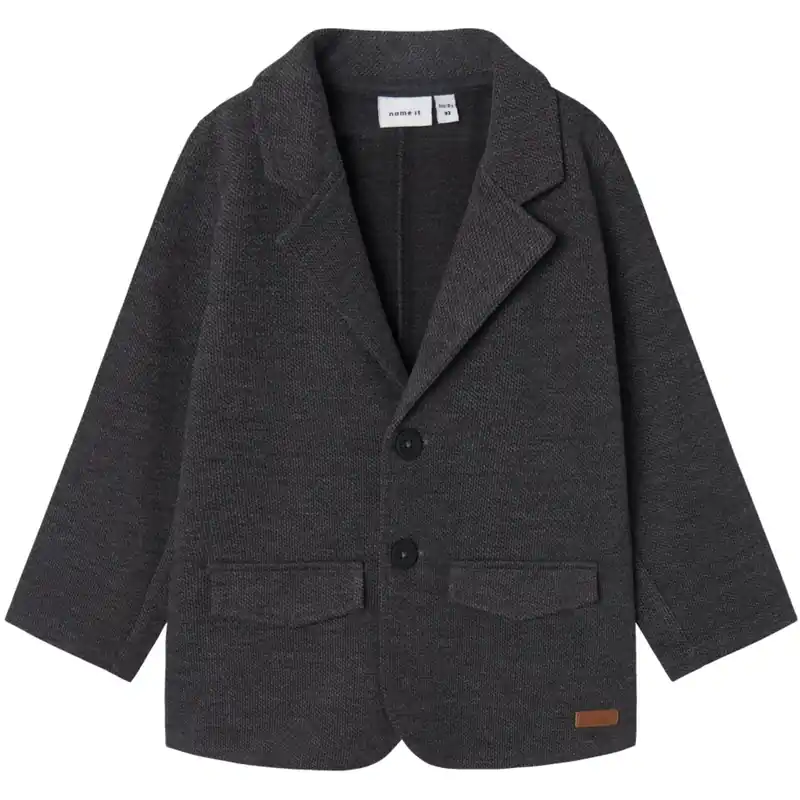 Name it Dark Grey Melange Robino Sweat Blazer I lager