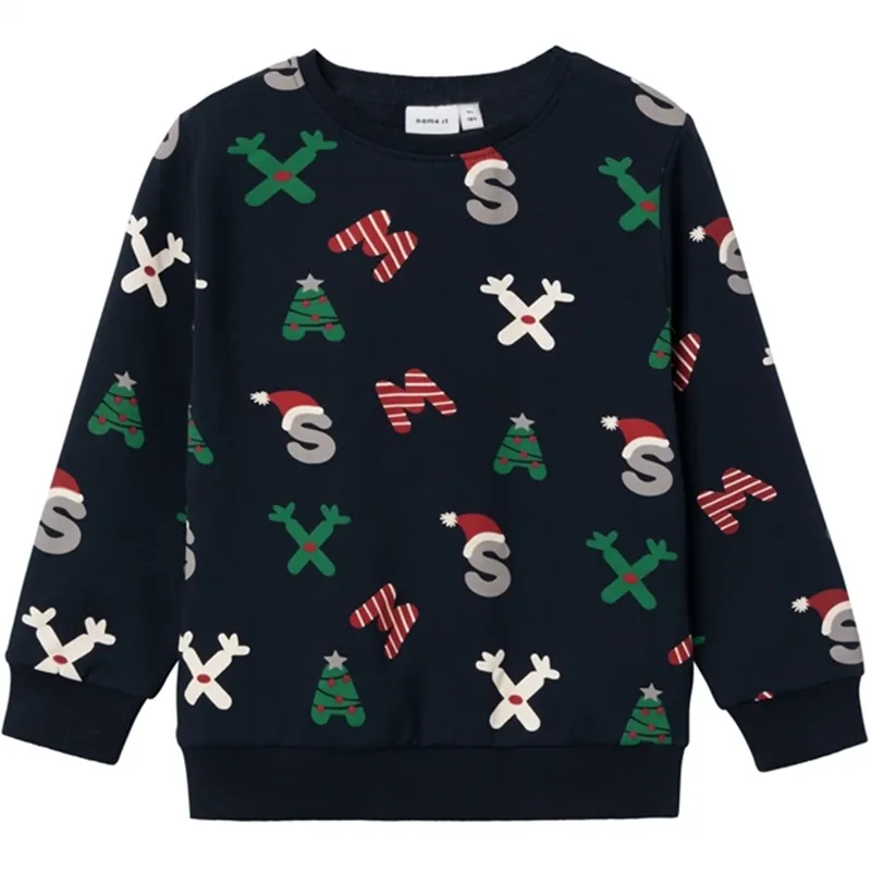 Lågt pris Name it Dark Sapphire Richrist Sweatshirt