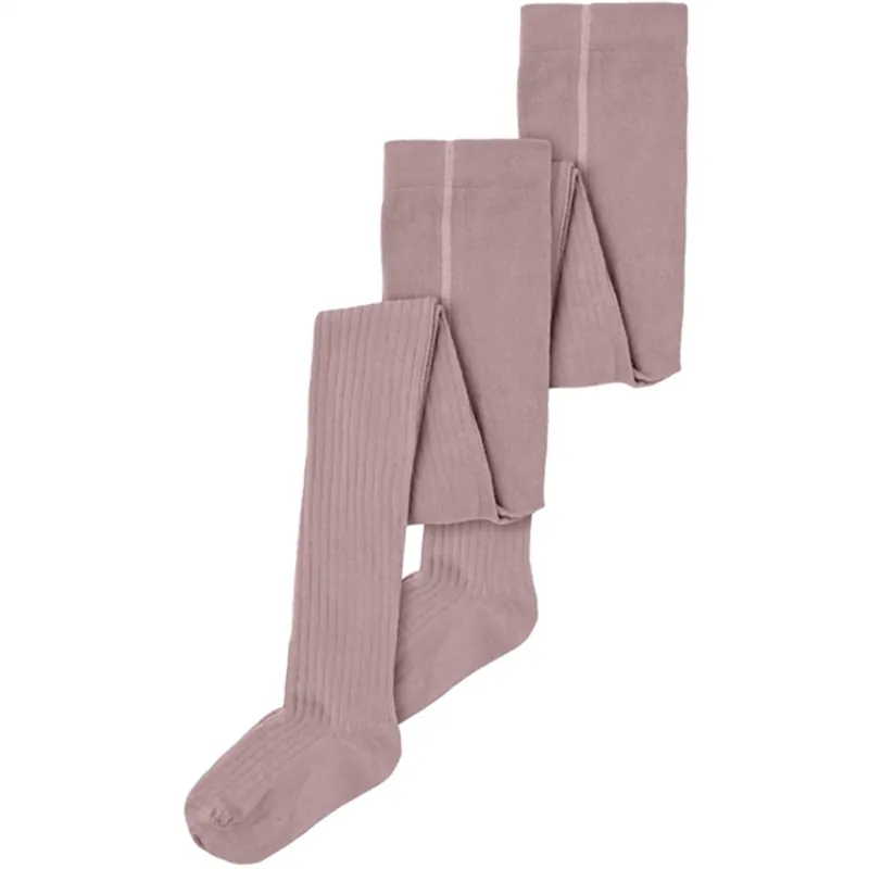 prisnedsättning Name it Woodrose Strumpbyxor Rib 2-pack Noos
