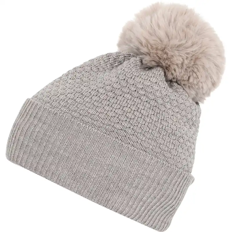 Kampanj MP Danmark 97502 Oslo Ull Beanie - Fake Fur Light Brown Melange