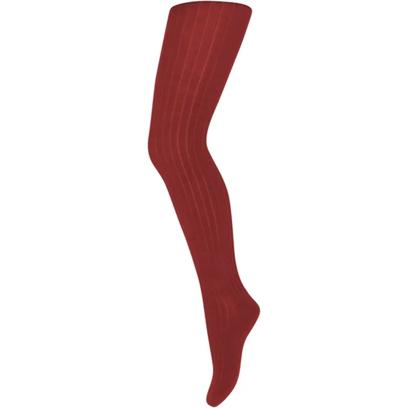 MP 128 Ull Rib Strumpbyxor Tomato Begränsat erbjudande