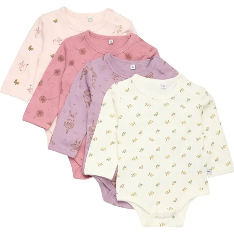 Pippi Body AO-printed 4-pak Dusty Rose Endast denna vecka