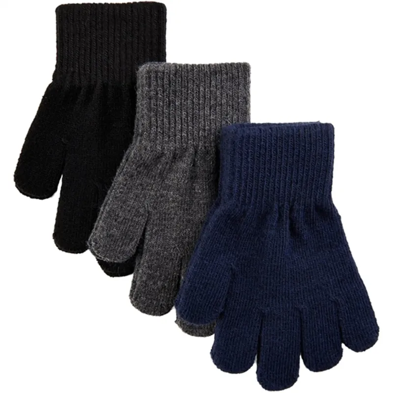 Nyhet Mikk-Line Magic Vantar 3-pack Blue Nights-Antrazite-Black