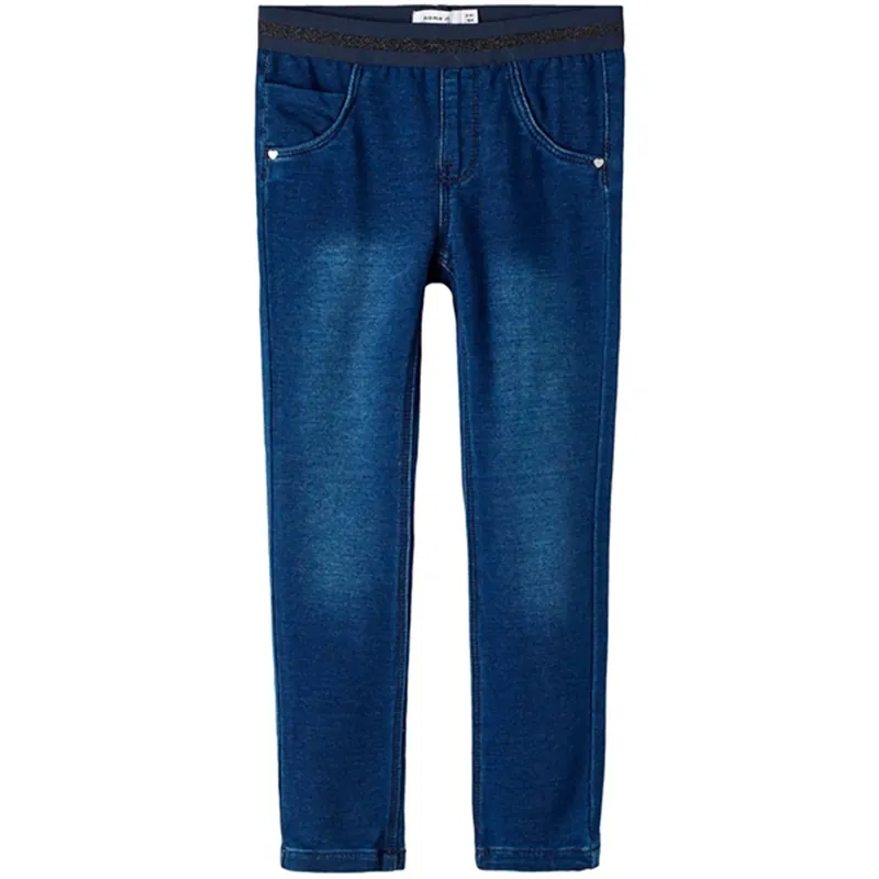 Name it Dark Blue Denim Salli Slim Jeans Noos Snabb leverans