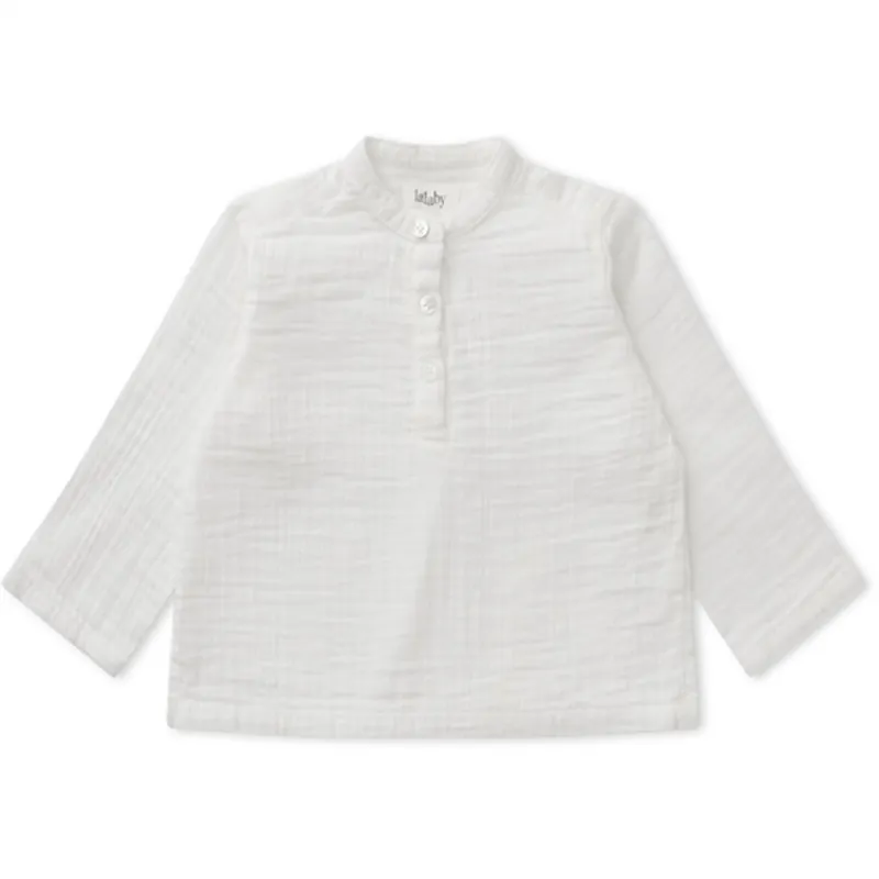 lalaby Natural white Carlo Skjorta Bebis Rabatter