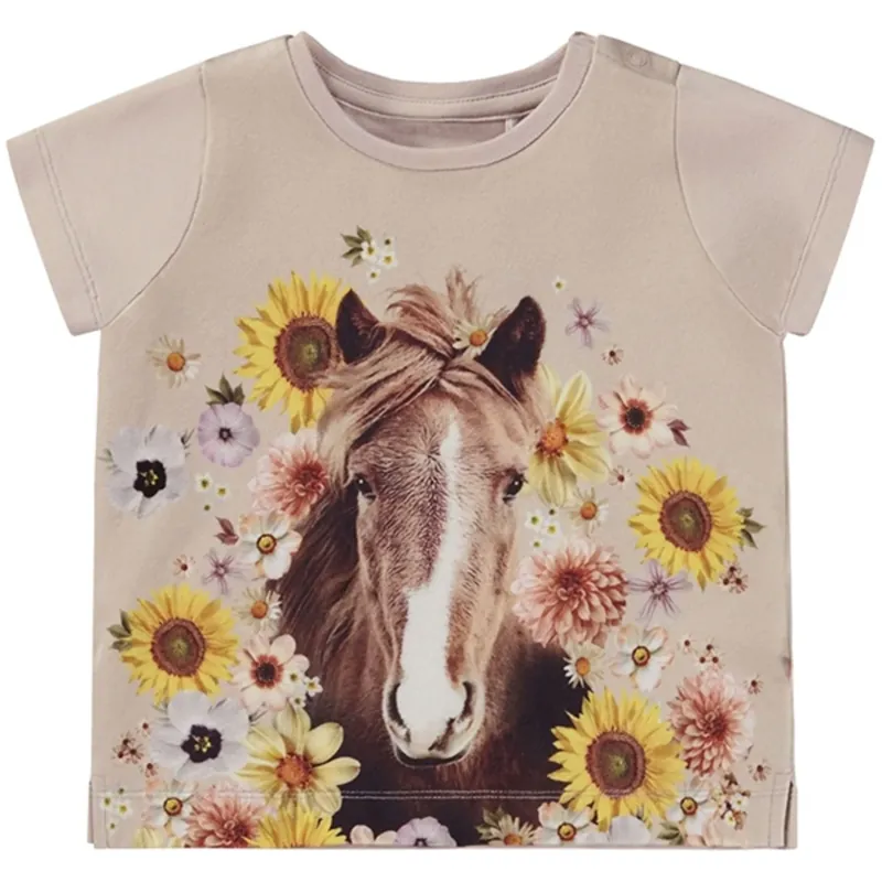 prisnedsättning Molo Flower Horse Elly T-Shirt
