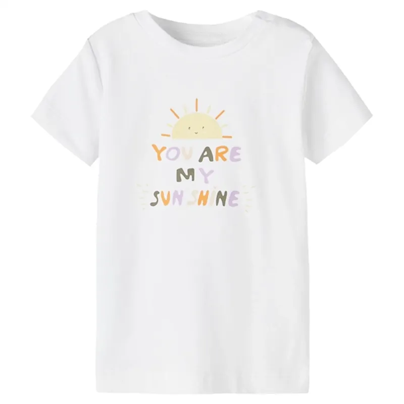 Bästa pris Name it Bright White Hessa T-Shirt