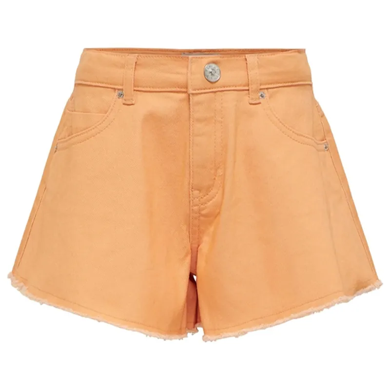 Kids ONLY Orange Chiffon Chiara Wave Shorts Begränsat antal