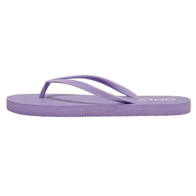Endast idag Kids ONLY Purple Rose Lisa Flower Flip Flop