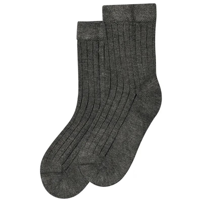 minipop® Dark Grey Melange Bambu Strumpor Noos Nedsatt pris