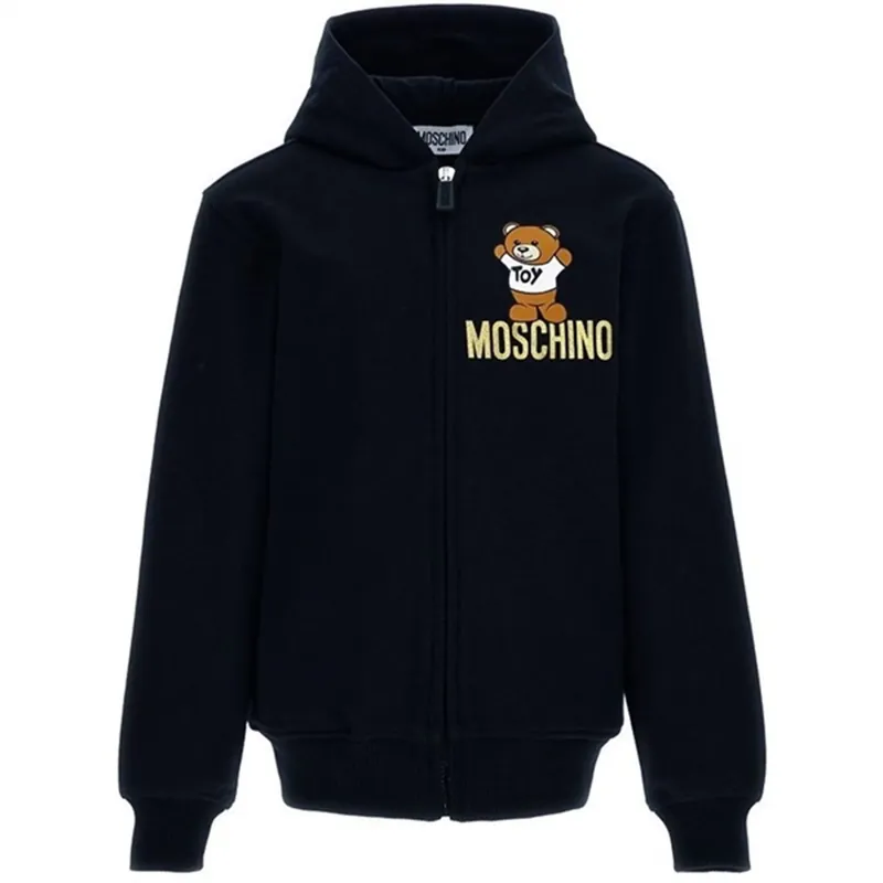 Moschino Black Sweatshirt m. Hætte Trygg betalning