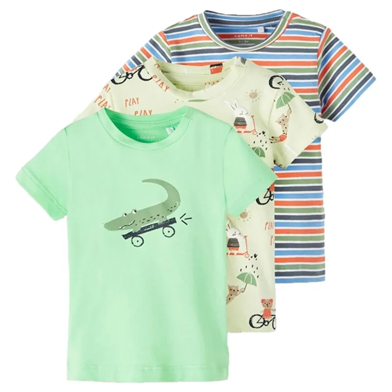 Name it Bright White Foris T-Shirt 3-pack Populärt val