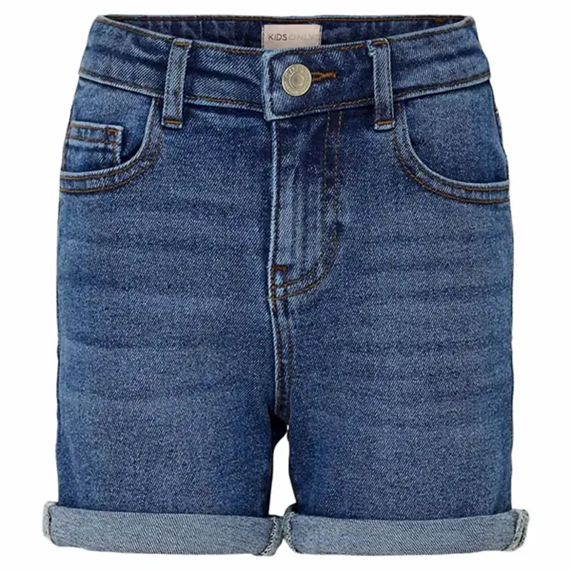 Köp online Kids ONLY Medium Blue Denim Phine Denim Shorts Noos