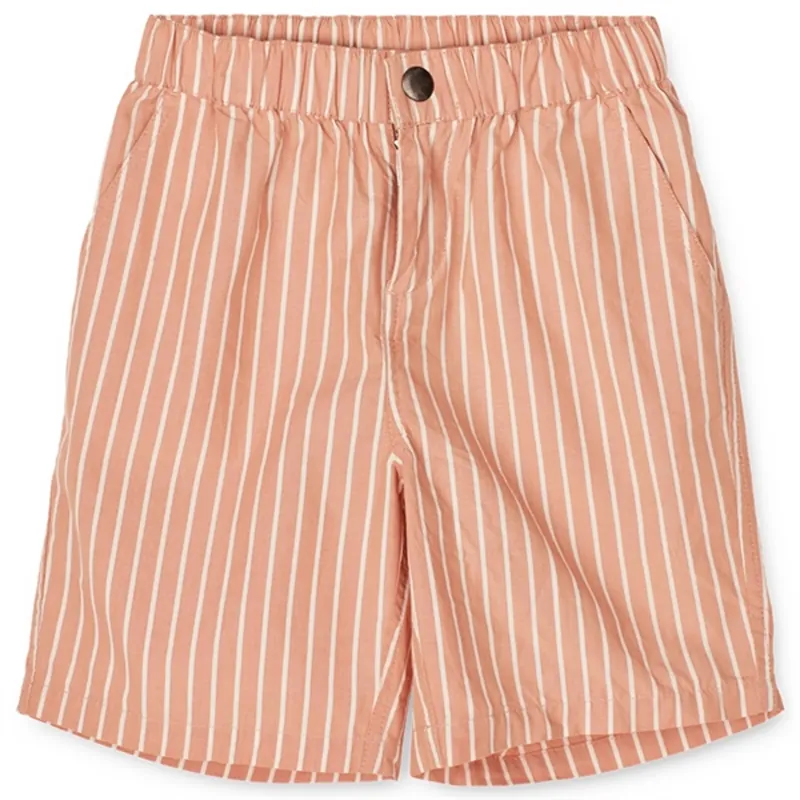 Köp nu Liewood Monori Y/D Stripe Shorts Y/D Stripes Tuscany Rose/Creme De La Creme