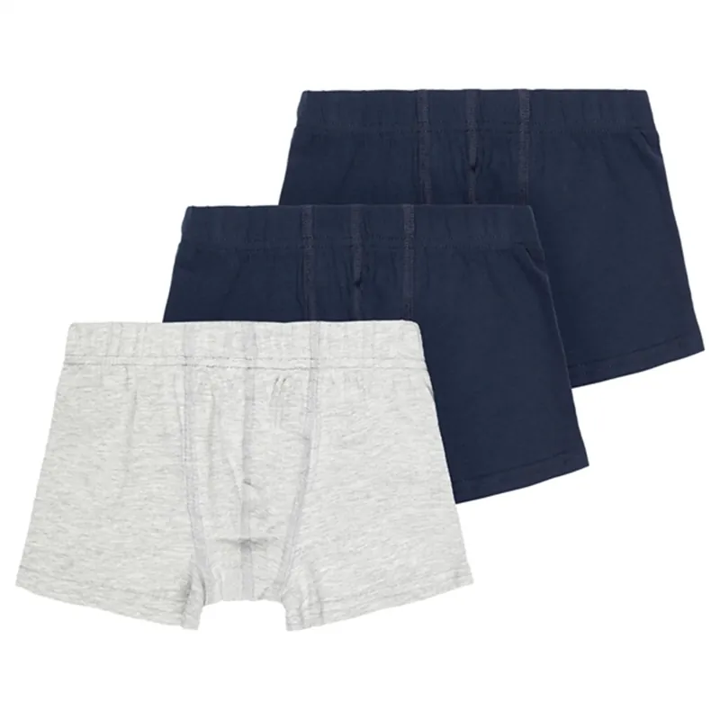 Name it Grey Melange Underbukser 3-Pak Noos Sista chansen