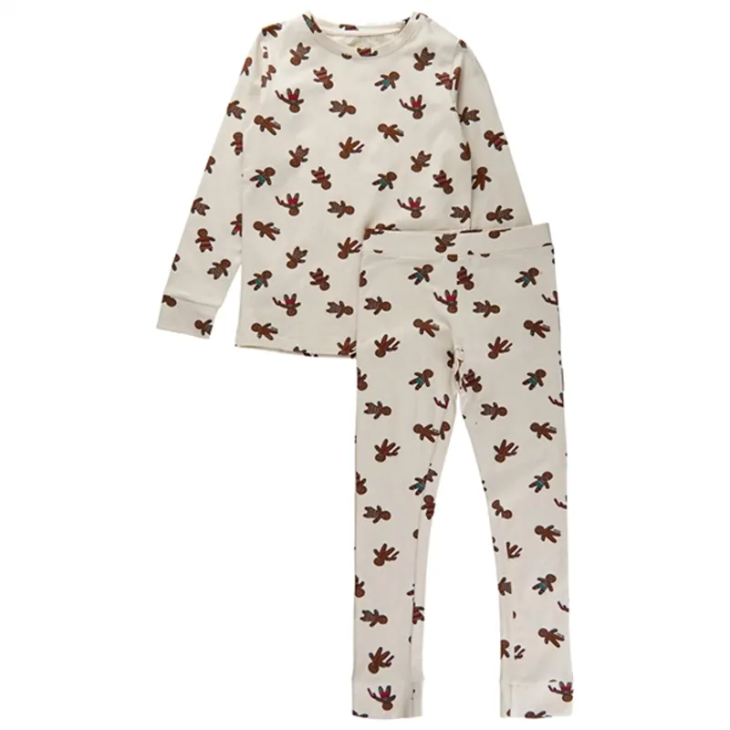 The New White Swan Ginger Aop Holiday Pyjamas Voksen Billig