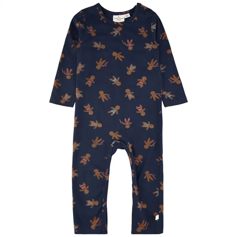 Kampanj THE NEW Siblings Navy Blazer Ginger Aop Holiday Onesies