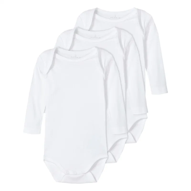 Utförsäljning Name it Bright White Noos Body 3-Pak