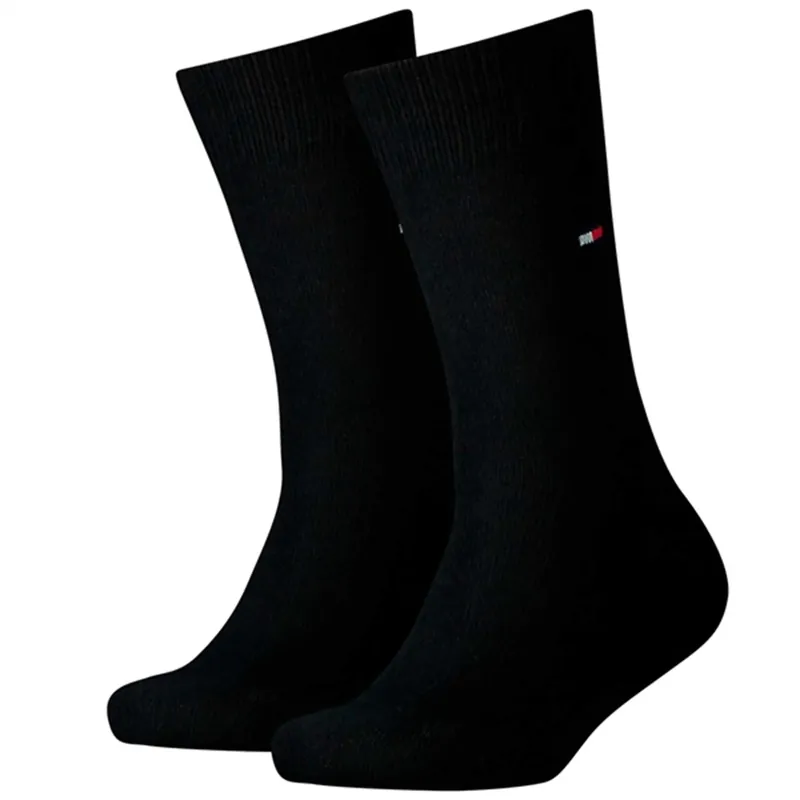 Begränsat antal Tommy Hilfiger 2-pak Basic Strømper Black