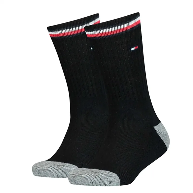Begränsat antal Tommy Hilfiger 2-pak Sports Strømper Black