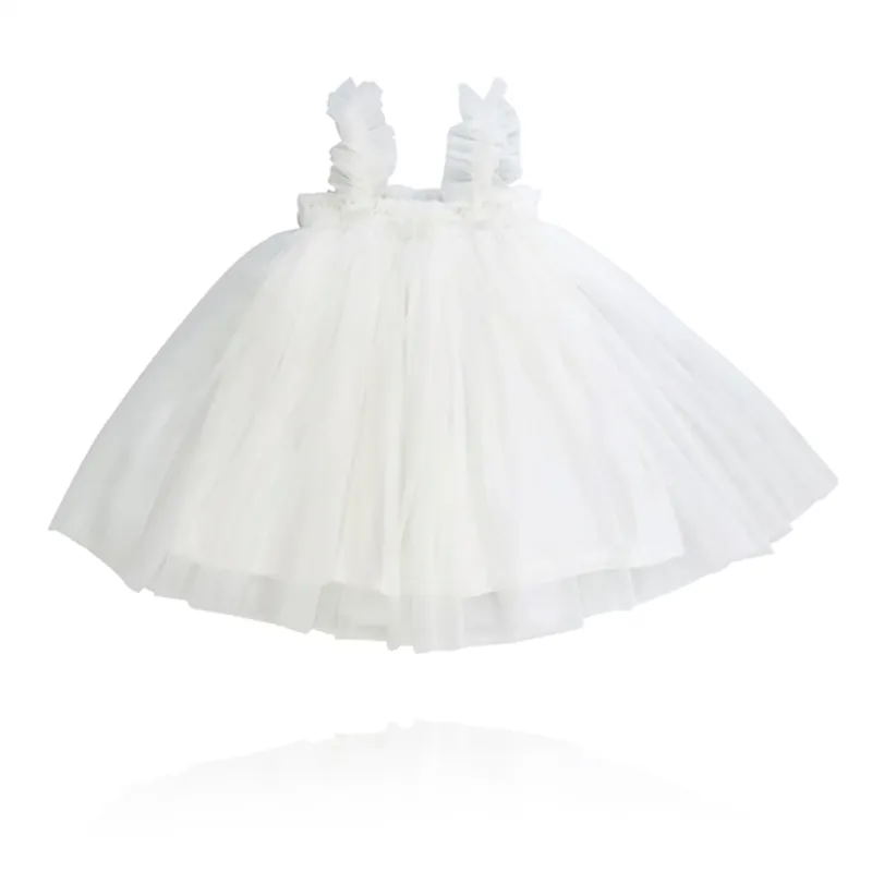 Snabb leverans Dolly by Le Petit Tom Tutu Klänning Beach Cover Up Ballet White