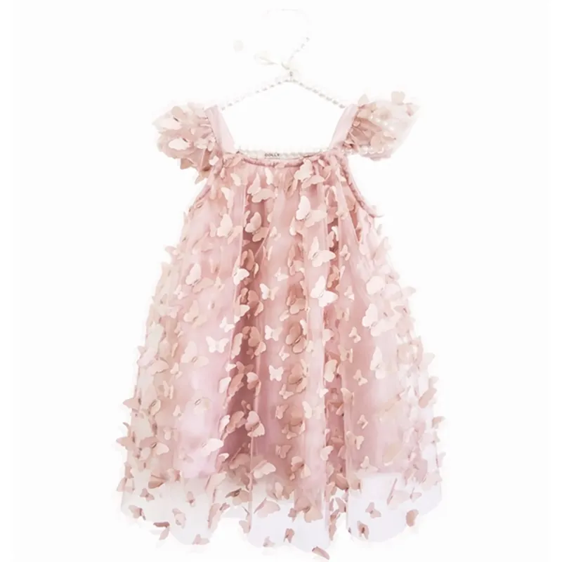 Erbjudandepris Dolly by Le Petit Allover Butterflies Tutu Klänning Pink