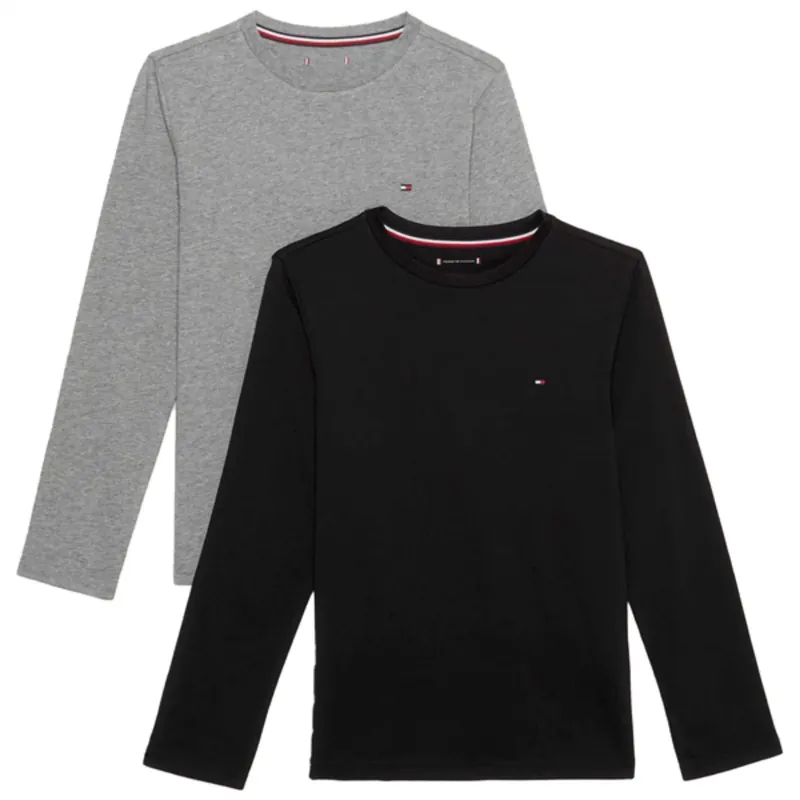 Tommy Hilfiger Bluser 2-pack Medium Grey/Black Populär