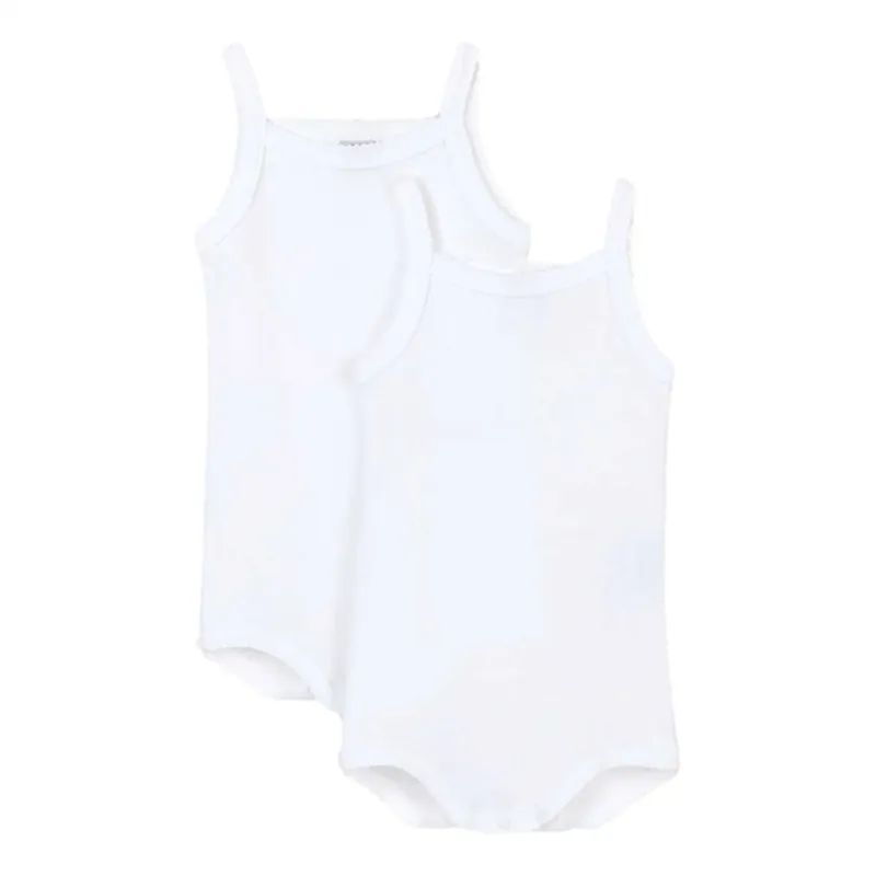 Handla nu Petit Bateau Body m. Band 2-pack White