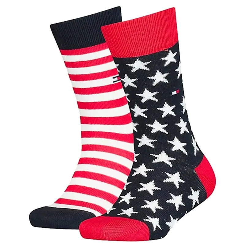 Erbjudande Tommy Hilfiger Kids 2-pack Strumpor Stars/Tommy Original